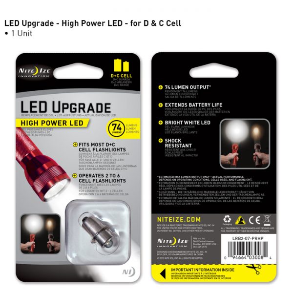 Maglite High Power LED upgrade 2-6 D/C (Nite Ize)